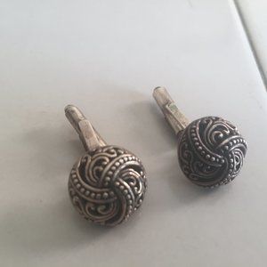 Metal Brocade cuff links